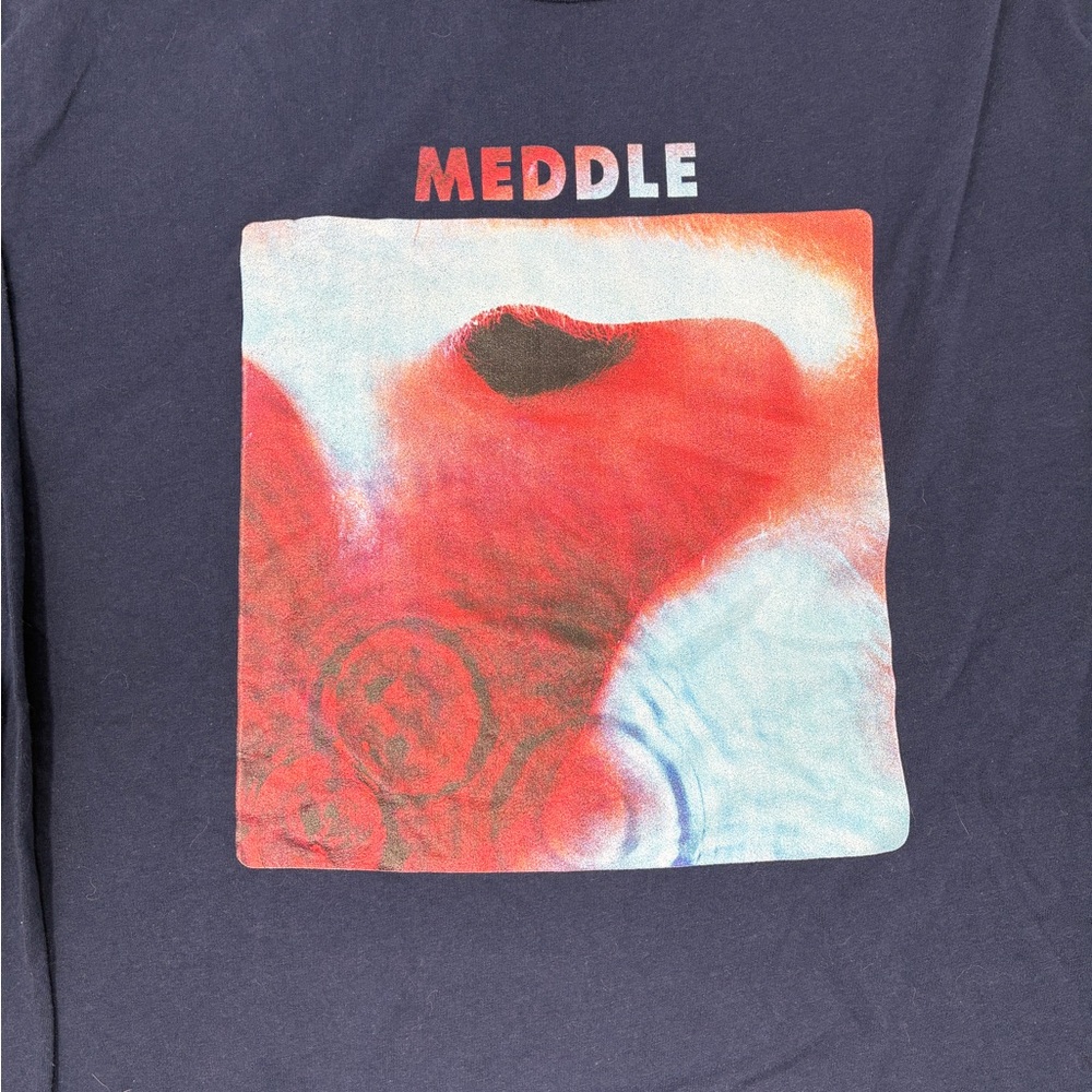 Pink Floyd, Meddle, album artwork, Gildan Men's Long Sleeve Tee, Like New